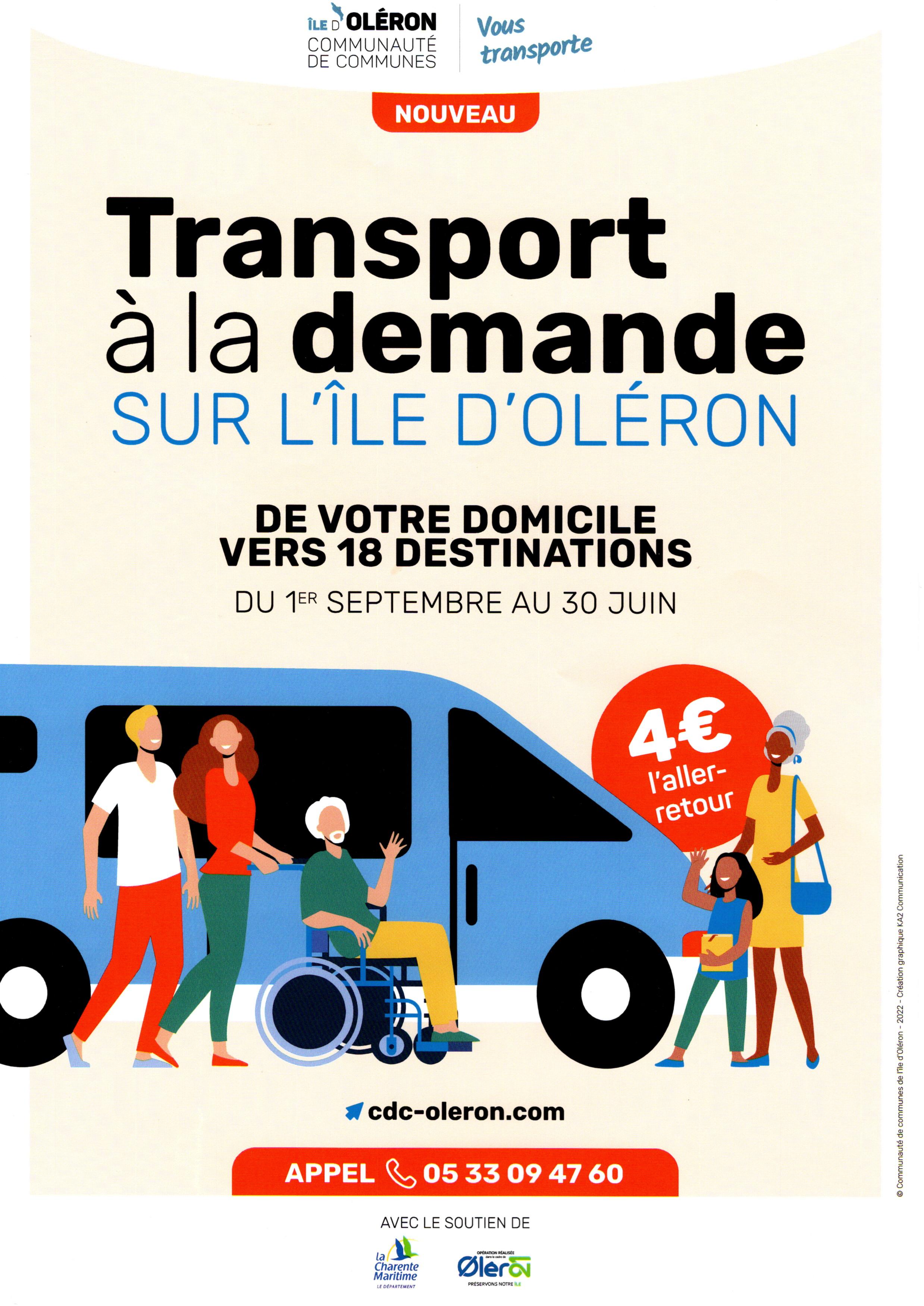 Image affiche transport à la demande