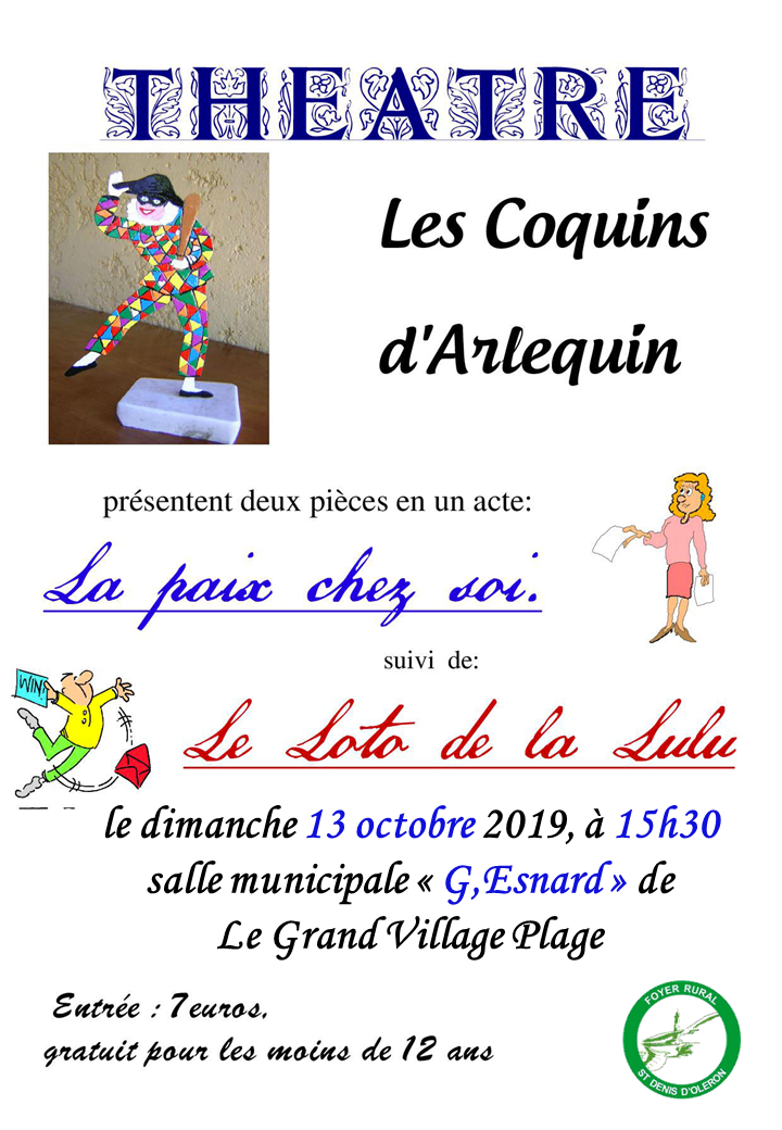 Affiche les coquins d'arlequin