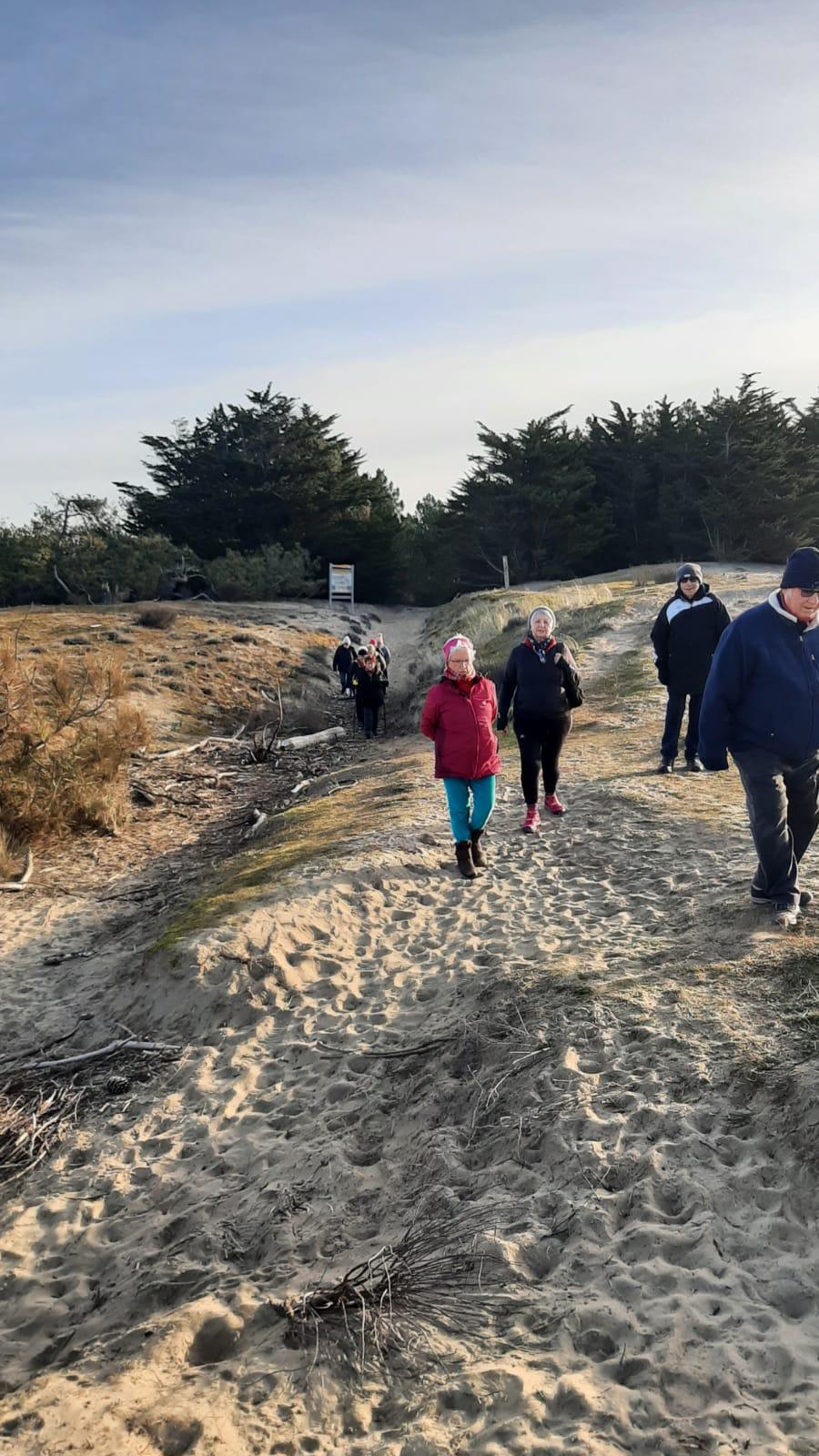 Marche dans les dunes le 15