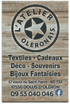 Image de pub l'atelier Oléronais